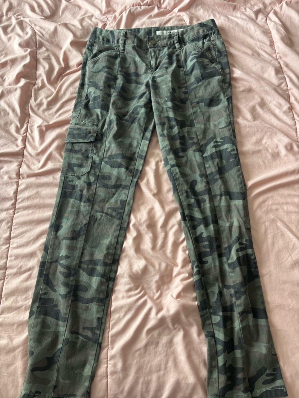 DKNY Olive Camo Cargo Jeans